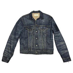 Ralph Lauren DENIM & SUPPLY Sherpa Fleece Lined Jean Jacket Womens Small